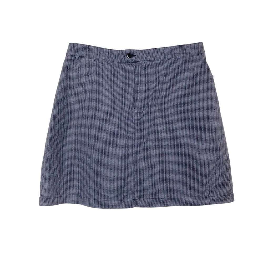 NWT Dockers Micro Checker Print Mini Skirt 14 Tennis Golf Preppy Academia Y2K